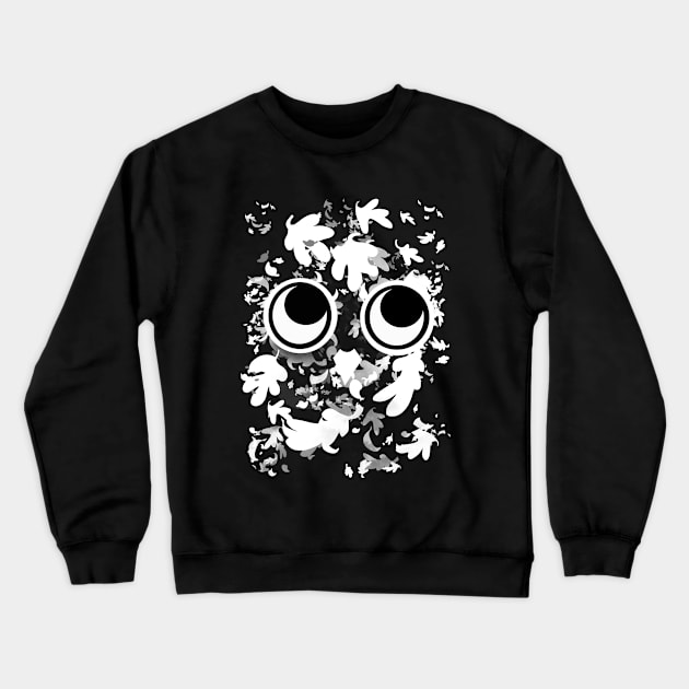 Owl in the Dark Crewneck Sweatshirt by Clarmeleon
